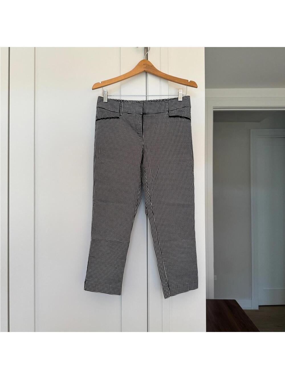 90’s Vintage Capris Black and White Checkered Pants Sz 4